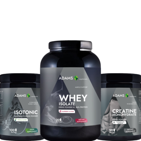 Produse pentru sportivi - Pachet Izolat Zmeura, Creatina, Isotonic
