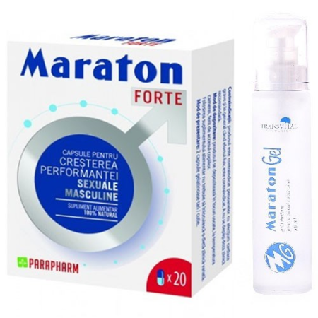Remedii naturale - Pachet Maraton Forte 20cps + Gel Maraton