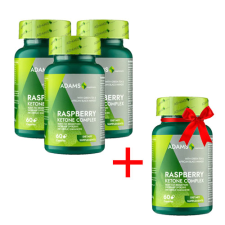 Pachet Raspberry Ketone Adams 3+1 gratis [0]