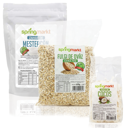 Pachete - Pachet Xilitol din mesteacan + Fulgi de ovaz +  Fulgi de Cocos springmarkt