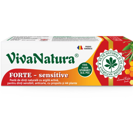 Ingrijire personala - Pasta de dinti GennaDent Forte, 50ml, Vivanatura