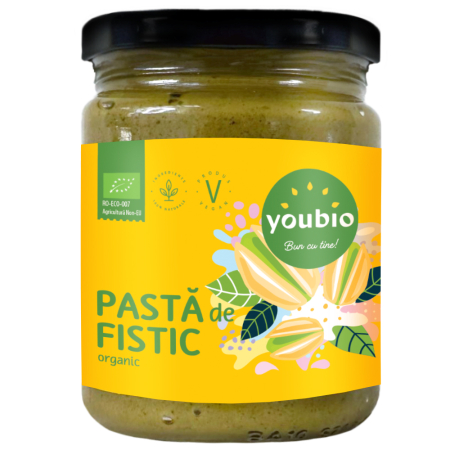 Unturi alimentare - Pasta de fistic, ecologic, 250g, Youbio
