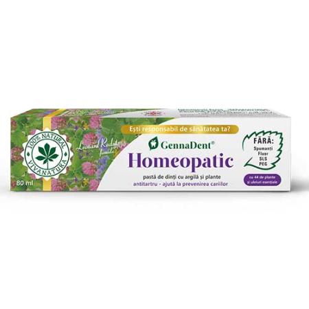 Igiena orala - Pasta Dinti Gennadent Homeopatic 80ml Viva Natura
