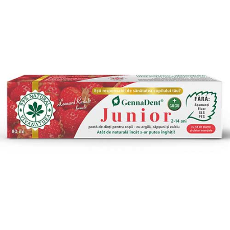 Pasta Dinti Gennadent Junior Capsuni 80ml [1]