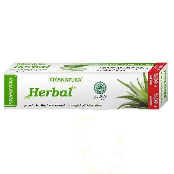 Igiena orala - Pasta Dinti Herbal Spumanta 50ml Viva Natura