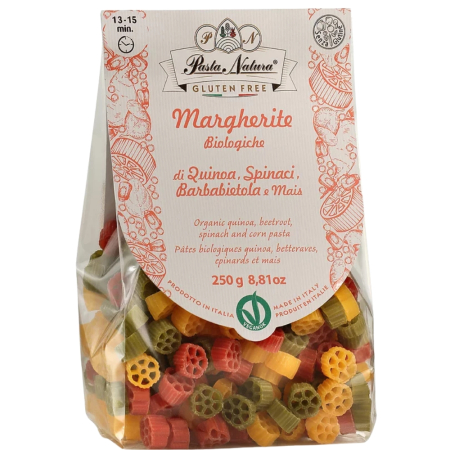 Paste fara gluten - Paste Margarete Tricolore, fara gluten, eco, 250g, Pasta Natura