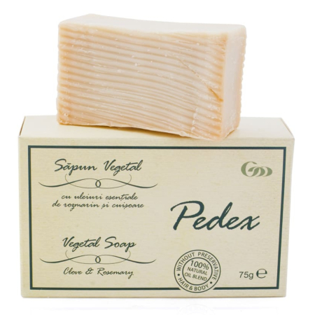 Sapunuri - Pedex Sapun Vegetal cu rozmarin si cuisoare, 75g, Herbagen