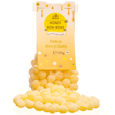 Perle cu Miere si Lamaie, 100g, Apidava [1]