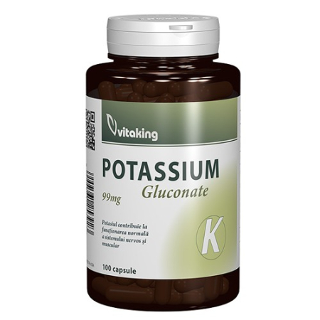Potasiu (gluconate) 99mg 100cps Vitaking [0]