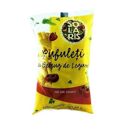 Mancare sanatoasa - Pufuleti cu Belsug de Legume Fara Sare, 50gr, Solaris
