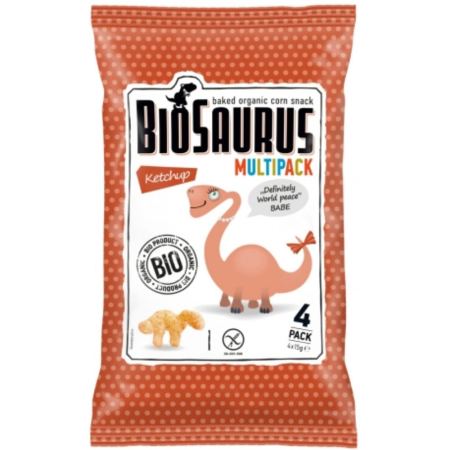 Snacksuri fara gluten - Pufuleti din Porumb cu Ketchup fara Gluten Eco 4X15gr Mc Lloyds