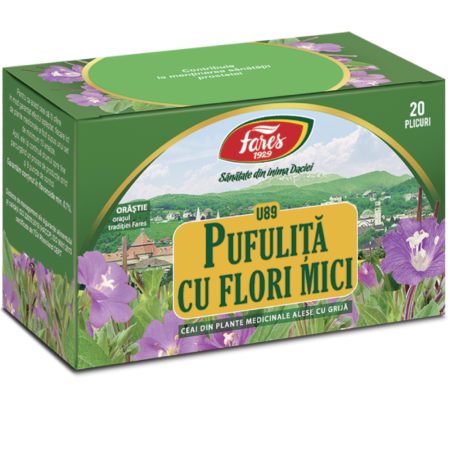 Ceaiuri medicinale compuse - Pufulita cu Flori Mici 20dz Fares