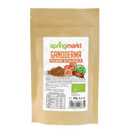 Superalimente - Pulbere de Ganoderma, ecologica, 50 g, Springmarkt