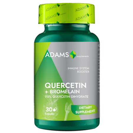 Quercetina 500mg cu Bromelaina 30cps, Adams [1]