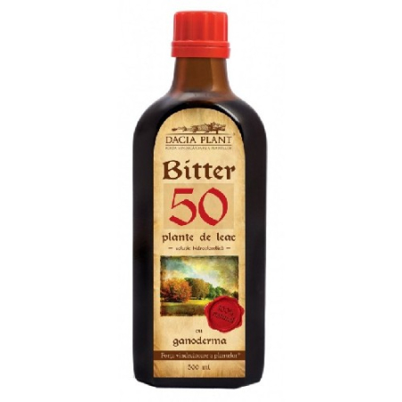 Digestie - Remediu Bitter 50 Plante cu Ganoderma 500ml Dacia Plant