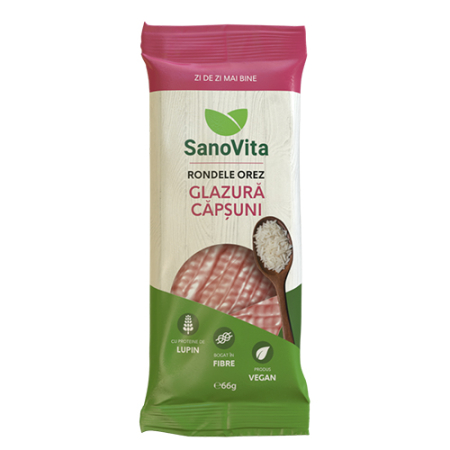 Rondele Orez Glazura Capsuni 66gr Sano Vita [0]