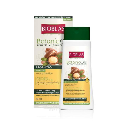Sampon Botanics Oils Argan Toate Tipurile 360ml Bioblas [0]