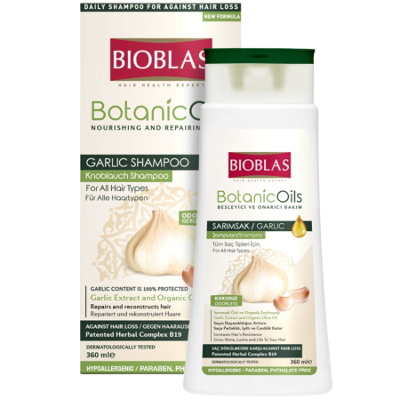 Sampoane si balsamuri - Sampon Botanics Oils Garlic Toate Tipurile 360ml Bioblas