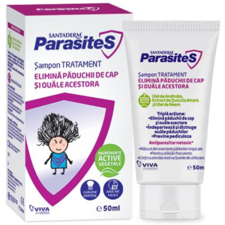 Cosmetice Bio si naturale - Sampon Contra Paduchilor Vivapharm 50ml
