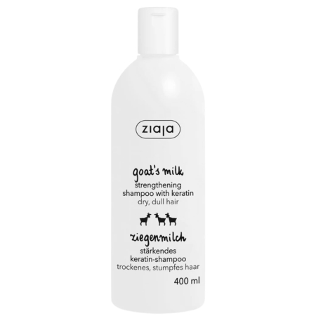 Sampoane si balsamuri - Sampon cu proteine din lapte de capra cu keratina, 400ml, Ziaja