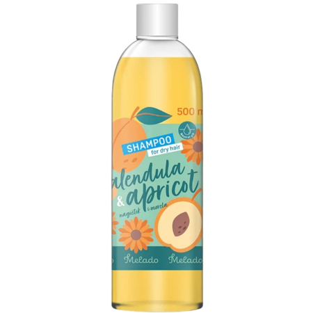 Cosmetice Bio si naturale - Sampon pentru Par Uscat cu Galbenele Si Caise, Mel30, 500 ml, Melado