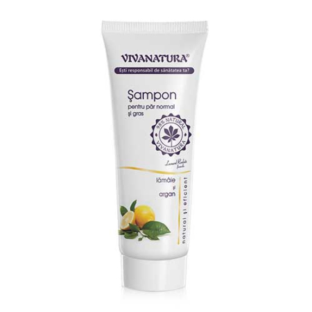 Sampon pt Par Normal/Gras cu Lamaie si Argan 250ml Viva Natura [1]