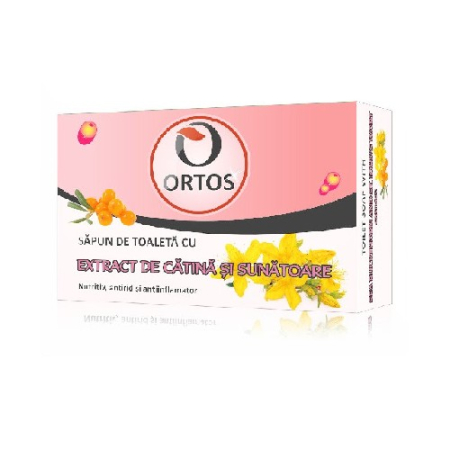 Sapun cu Extract de Catina & Sunatoare, 100g, Ortos [1]