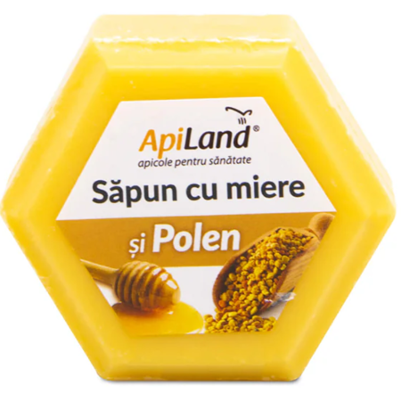Sapunuri - Sapun cu Miere si Polen 100g Apidava