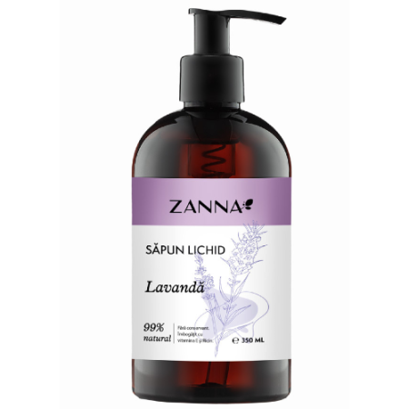Sapun lichid cu Lavanda, 350ml, Zanna [0]