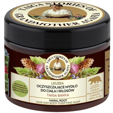Sapunuri - Sapun purificator cu radacina de Maral, 300ml, Bunica Agafia
