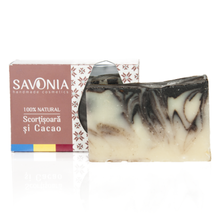 Sapunuri - Sapun Scortisoara & Cacao 90gr Savonia