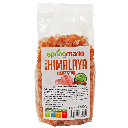 Condimente - Sare roz de Himalaya cristale 5-7mm 500gr
