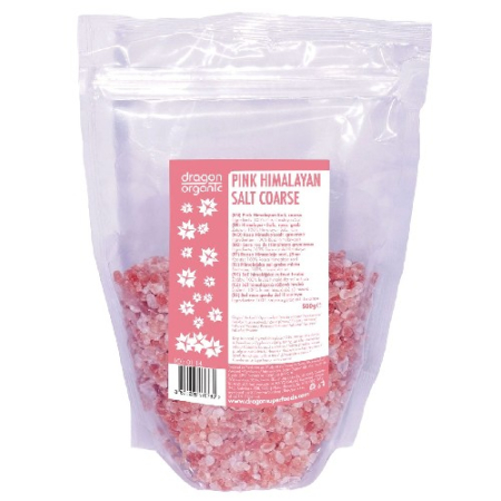 Sare de baie - Sare Roz de Himalaya Grunjoasa 500gr Dragon Superfoods