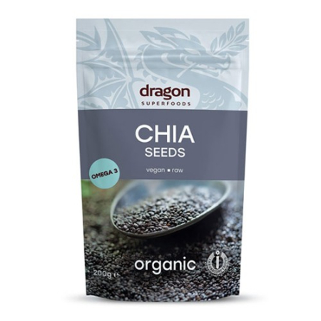 Alimente - Seminte de Chia Raw Bio 200gr Dragon Superfoods