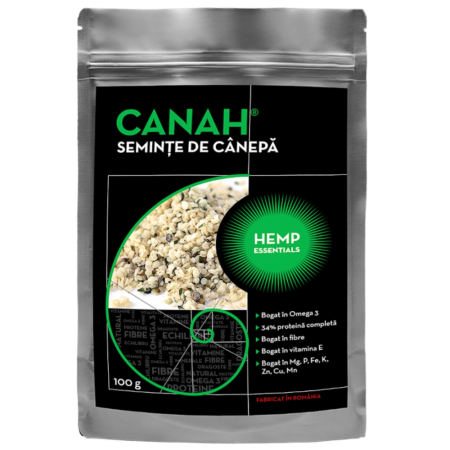 Seminte, nuci - Seminte decorticate de Canepa, 100g, Canah