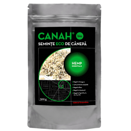 Seminte decorticate de Canepa, Eco, 500g, Canah [1]