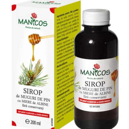 Protectie antivirala - Sirop Expectorant Fara Zahar 200ml Manicos