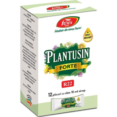 Dulciuri, patiserii - Sirop Plantusin Forte 12plic 10ml Fares