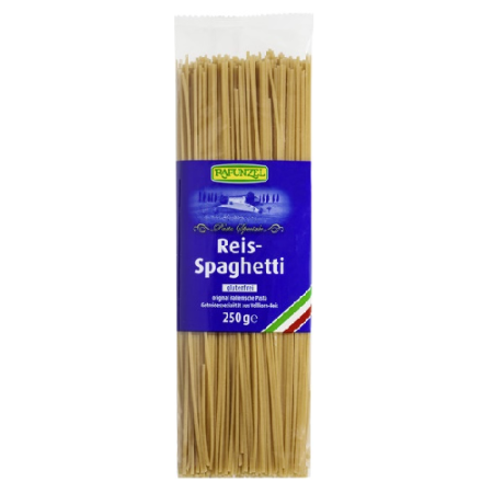 Cereale si leguminoase fara gluten - Spaghetti din Orez Fara Gluten Eco 250gr Rapunzel