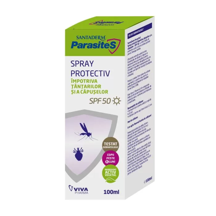 Promotii Ingrijire Personala - Spray Impotriva Capuselor si Tantarilor, 100ml, Santaderm