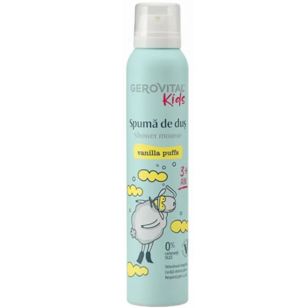 Cosmetice Bio si naturale - Spuma Dus Vanilla Gerovital Kids 200ml