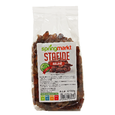 Stafide brune 250gr, springmarkt [0]