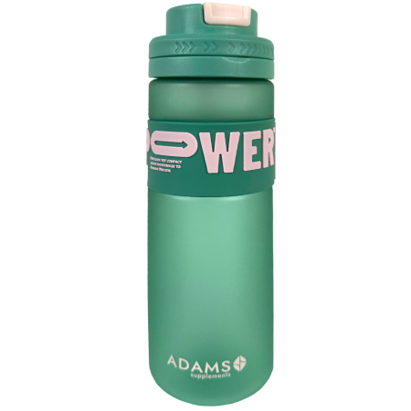 Sticla apa plastic cu pai POWER, verde 820ml, Adams Supplements [1]