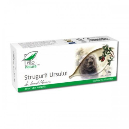 Prostata, urologie - Strugurii Ursului, 30cps, Pro Natura