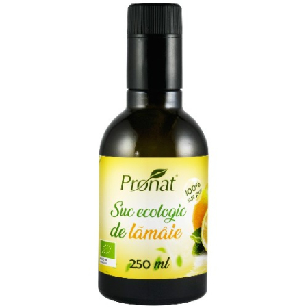 Sucuri - Suc Bio De Lamaie 100%, 250 ml, Pronat