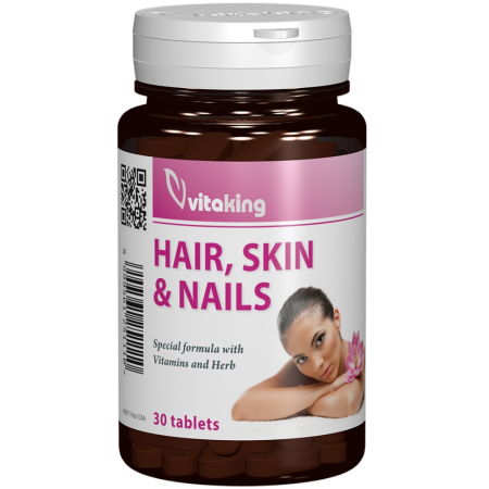 Supliment natural pentru par, piele & unghii, 30cps, Vitaking [1]