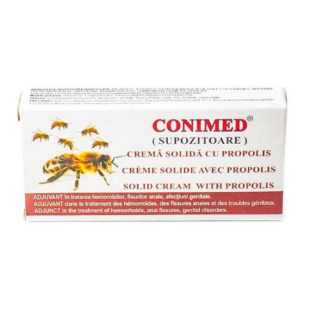 Prostata, urologie - Supozitoare cu propolis, Conimed, 10 bucati, Elzin Plant