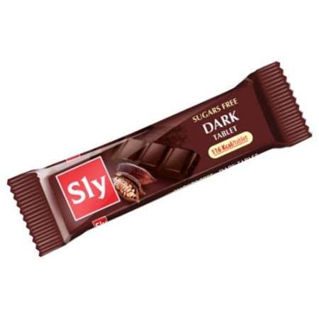 Tableta Ciocolata amaruie fara zahar 25g Sly [1]