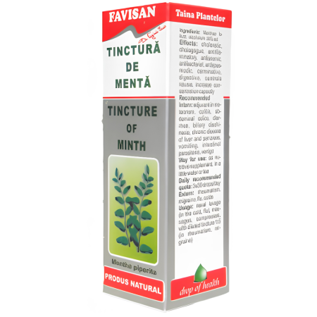 Tincturi - Tinctura Menta 50ml, Favisan