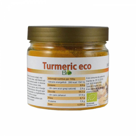 Condimente - Turmeric Pudra Eco, 130gr, Deco Italia